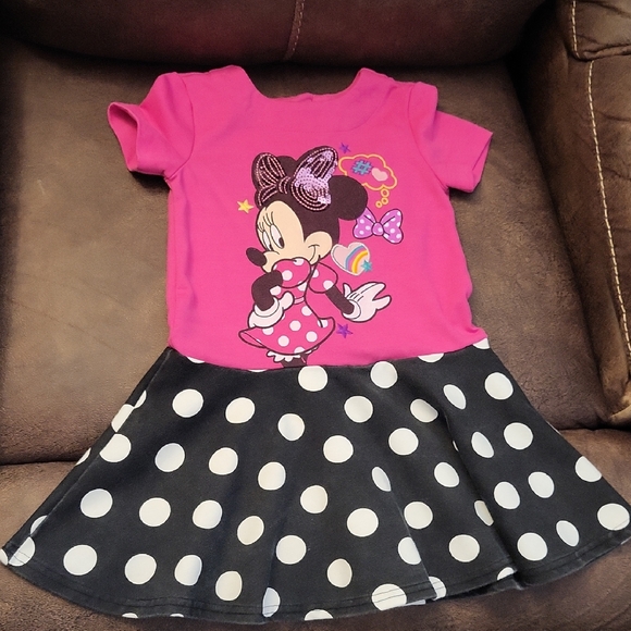 Disney Other - Disney Pink and Black Minnie Mouse Dress